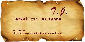 Tankóczi Julianna névjegykártya